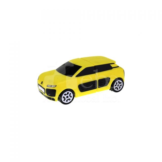 yellow car custom flash drive