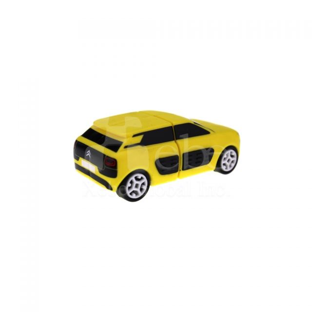 yellow car custom flash drive
