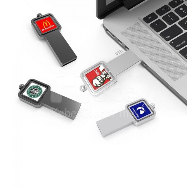 corporate logo custom metal flash drive