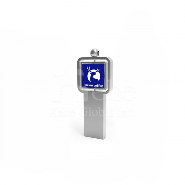 corporate logo custom metal flash drive