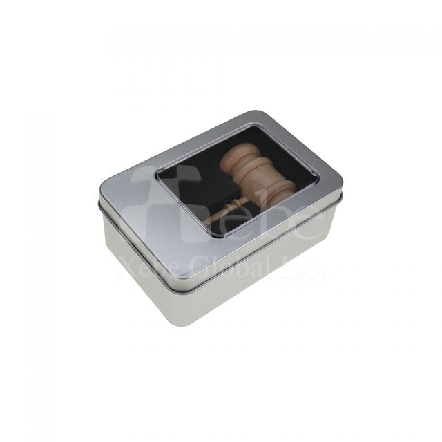 mallet shaped wooden flash drive