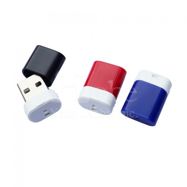 black and white mini flash drive