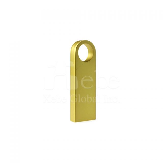gold circle metal usb