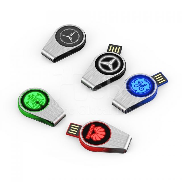 led brand logo mini flash drive