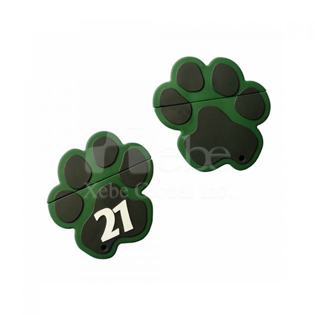 customized paw print style usb flash drive