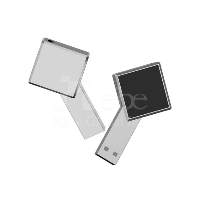 custom silver illuminated classic usb