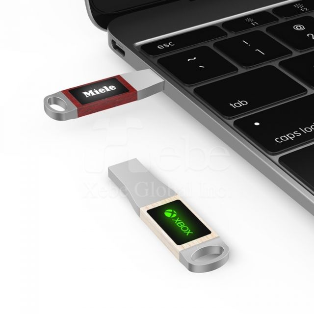 enterprise led wood flash drive