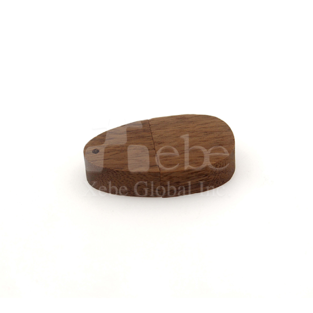 wooden swivel cap flash drive